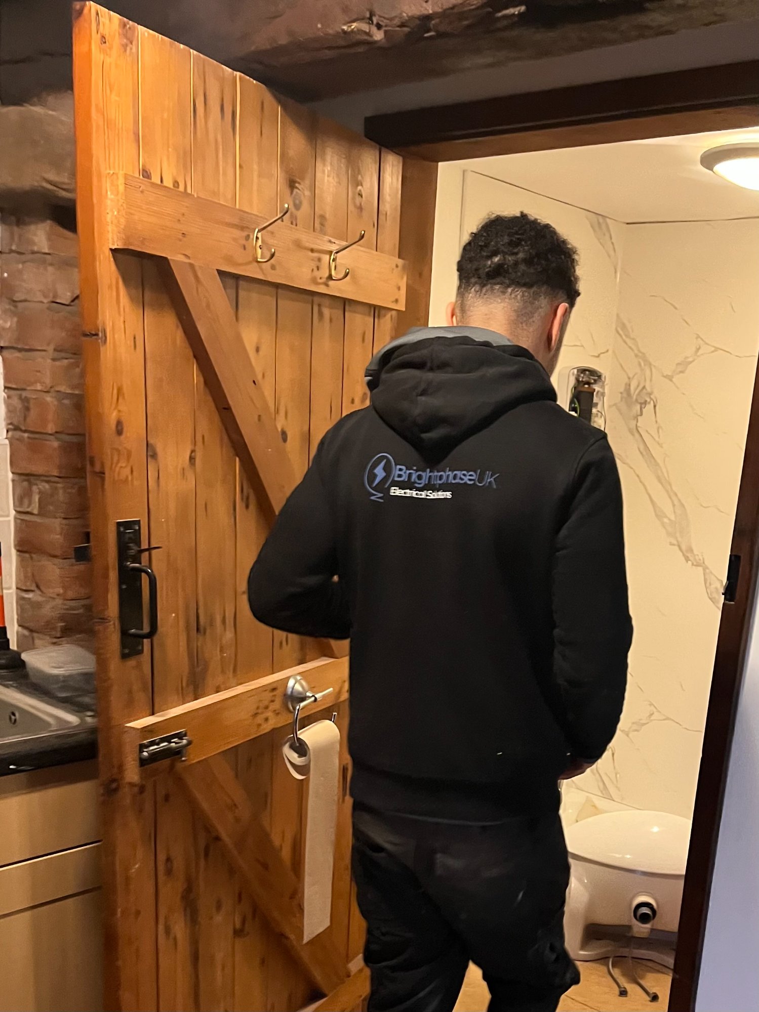 BrightPhaseUK engineer on site
